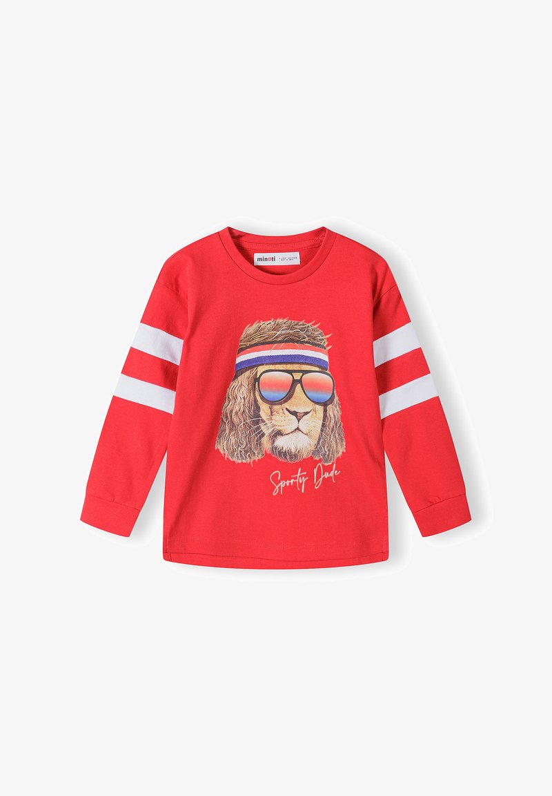 MINOTI 'SPORTY DUDE' LONG SLEEVED - T-shirt - bas - red