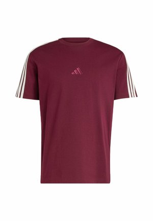 adidas Sportswear, ADIDAS SPORTSWEAR ADIDAS KIT 3-STRIPES REGULAR T-SHIRT - T-shirts print - maroon   off white
