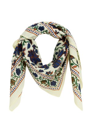 CARRÉ IMPRIMÉ FLEURI - Fular - beige