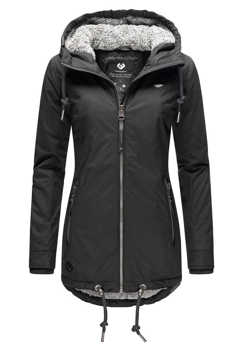 Ragwear ZUZKA - Vinterkåpe / -frakk - schwarz