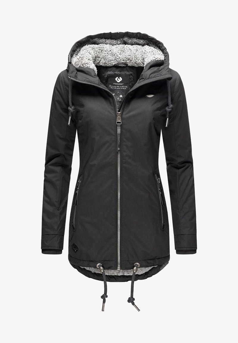 Ragwear ZUZKA - Vinterkåpe / -frakk - schwarz