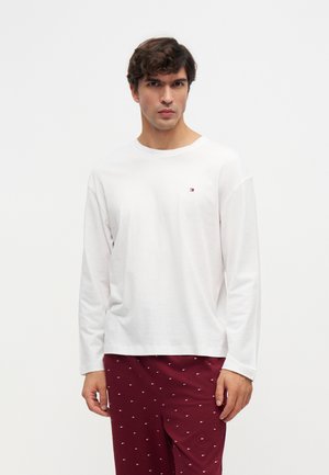 Tommy Hilfiger, JERSEY PYJAMA SET - ORIGINAL SLEEP - Пижама - white/deep rouge