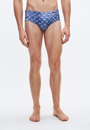 REBEL KIDS MONOGRAM SWIM BRIEF - Αγωνιστικό μαγιό - light blue