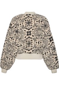 Karl Kani SIGNATURE TEDDY - Fleecejakke - cream black