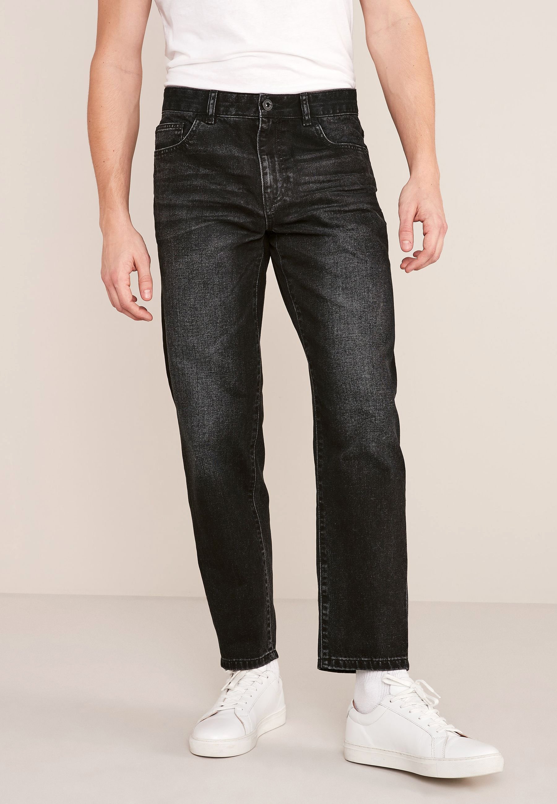 Next Relaxed fit jeans - metallic black 