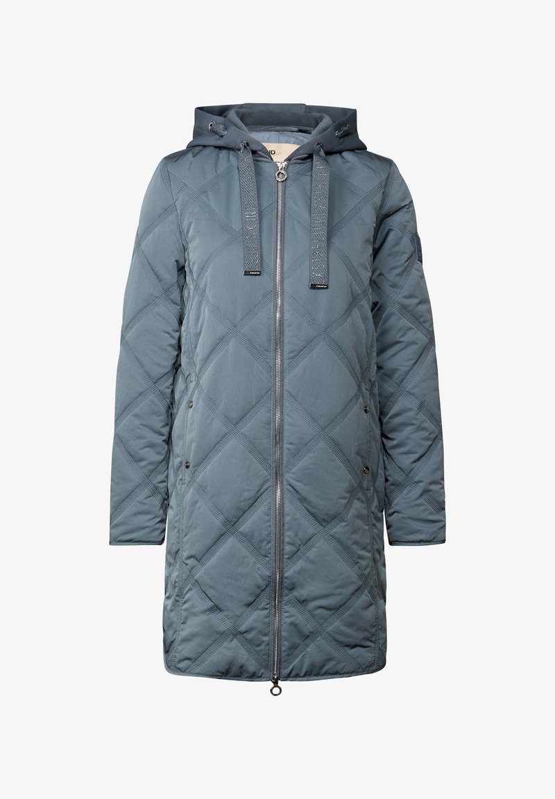 Chaqueta Acolchada Larga Para Mujer Street One - Con Capucha Y Bolsillos, Abrigada Y Con Estampado De Diamante