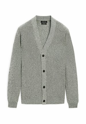Massimo Dutti MOULINÉ - Cardigan - mottled light green