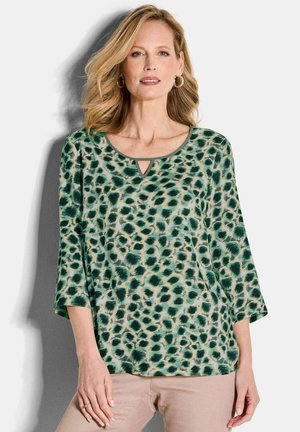 DRUCK - Bluse - grey/green patterned
