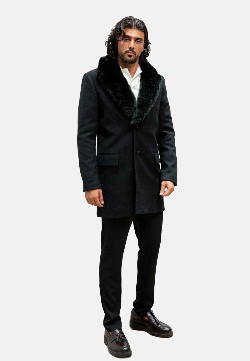 FRILIVIN UNI - Manteau court - noir