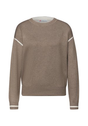 Street One PULLOVER MIT KONTRASTDETAILS - Maglione - light terra mocha mel