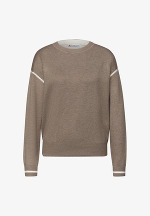 Street One PULLOVER MIT KONTRASTDETAILS - Maglione - light terra mocha mel