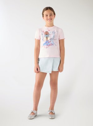 Terranova, T-SHIRT CON STAMPA PARIS E APPLICAZIONI - T-shirt con stampa - rosa