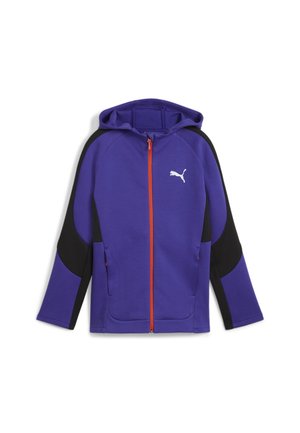 EVOSTRIPE HOODIE - Tröja med dragkedja - lapis lazuli