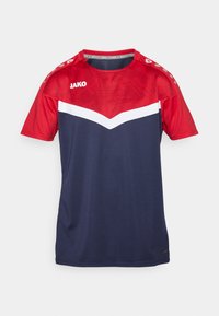 ICONIC - T-shirt imprimé - marine/chili