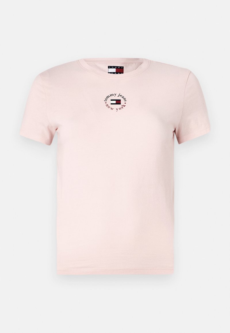 Tommy Jeans T-shirt print donkerroze Tommy Jeans T-shirt print donkerroze