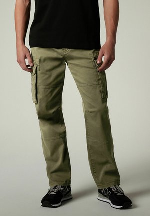 STRETCH - Cargobukser - khaki green