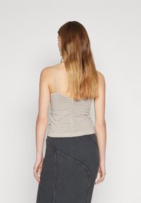 BDG Urban Outfitters YARA RUCHED STRAPPY CAMI - Top - mink
