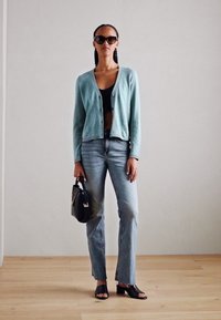 Marc O'Polo CARDIGAN LONGSLEEVE V-NECK - Ζακέτα - soft teal