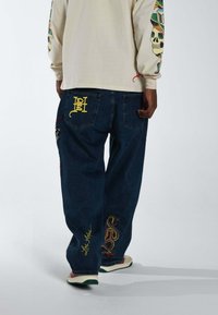 Ed Hardy FLAMER-SNAKE BAGGY  - Vaqueros boyfriend - indigo
