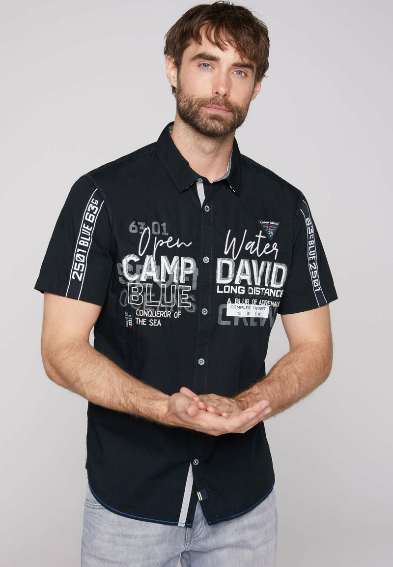 Camp David Shirt shadow navy/dark blue Zalando.ie