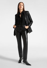 Elena Mirò PANTALONI IN TESSUTO LUCIDO - Pantaloni - nero