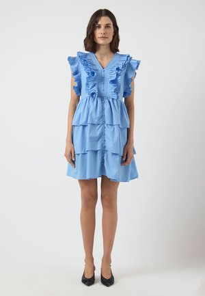 YAS YASRUNA RUFFLE DRESS - Cocktail φόρεμα / Φόρεμα για πάρτι - della robbia blue