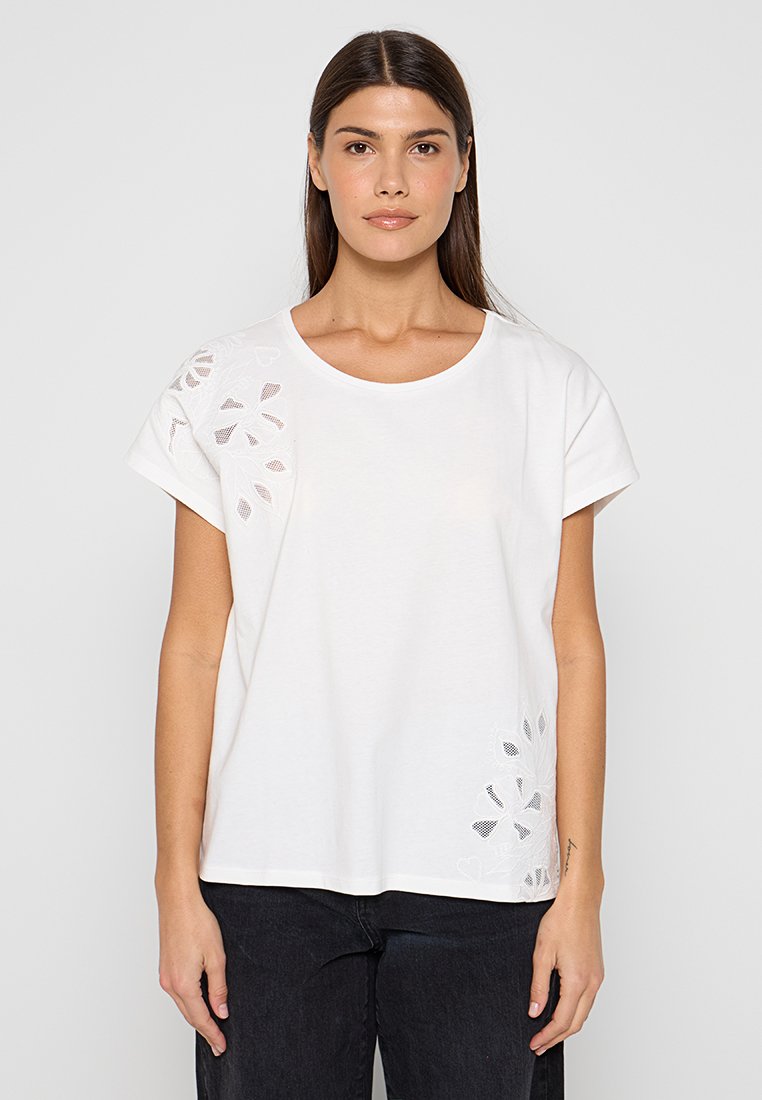 Mexx T-shirt basic crème