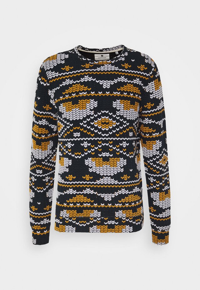 ARTHUR - Sweatshirt - dark blue/yellow/white