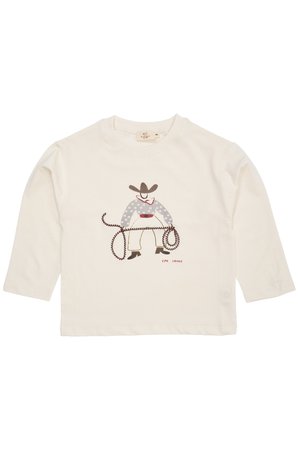 COWBOY  - Nyomott mintás póló - cream