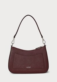 Lauren Ralph Lauren CROSSHATCH LEATHER MEDIUM DANNI BAG - Håndtasker - dark garnet