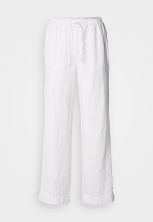 Marc O'Polo PANTS JOGGER STYLE STRAIGHT LEG  MEDIUM WAIST  DRAWSTRING AT WAIST - Trousers - white