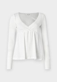 Easy Long-Sleeve Pointelle Babydoll Top - Bluză cu mânecă lungă - cloud dancer