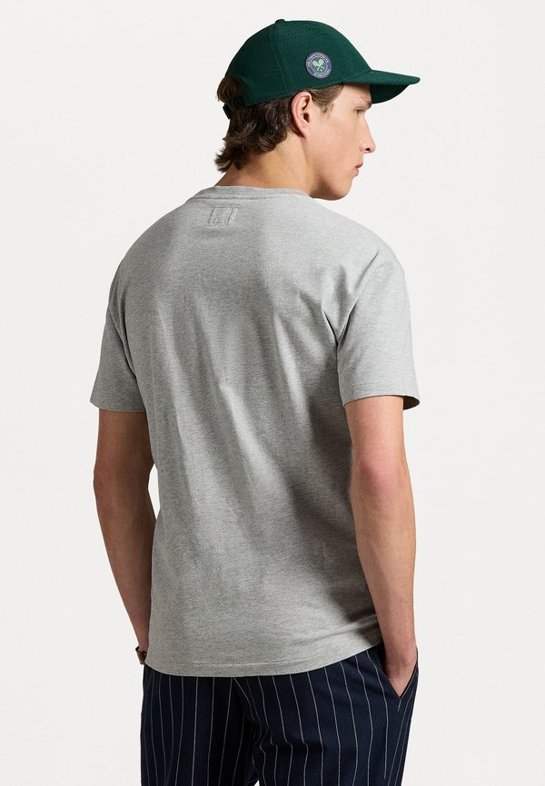 WIMBLEDON CLASSIC FIT LOGO T-SHIRT UNISEX - Print T-shirt - andover heather2