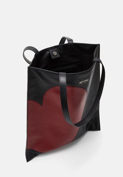 MOSCHINO BORSA TRACOLLA UNISEX - Veľká kabelka - fantasia nero