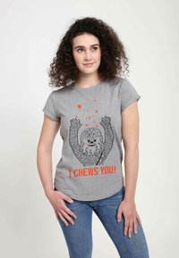 Henry Tiger STAR WARS I CHEWS YOU CHEWY - Triko s potiskem - melange grey