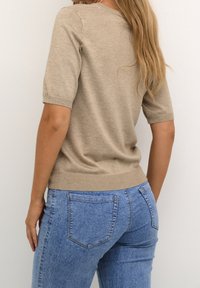Kaffe T-shirt basic - mottled brown