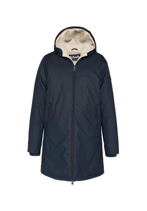 WITH HOOD - Klassischer Mantel - marine
