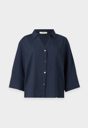 JDY, JDYKATIE V NECK SHIRT - Blúzka so zapínaním na gombíky - night sky