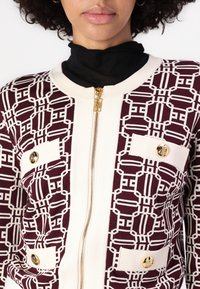 Elisabetta Franchi Cardigan - rouge noir/burro