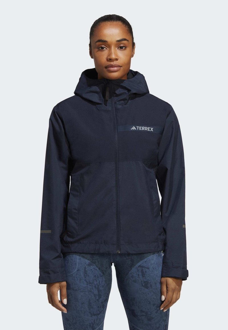 adidas Performance Waterproof jacket legend ink/blue Zalando.co.uk