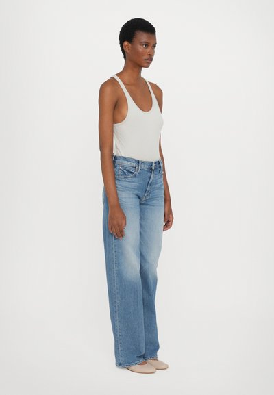 Mother MID RISE TUNNEL VISION SNEAK SUPERIOR - Široke kavbojke - blue denim