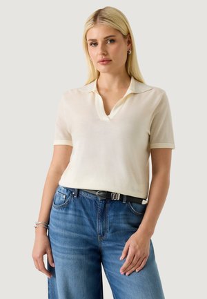 RHINESTONES STORMI - Poloshirt - ivory