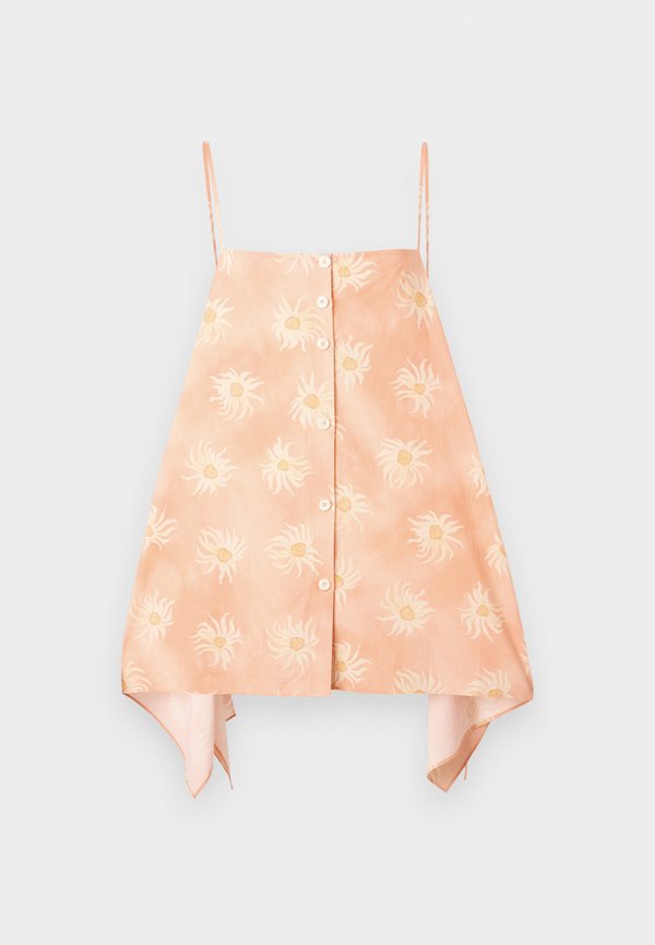 SHEET PRINT - Button-down blouse - tuss peach2