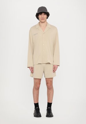 LIGHTWEIGHT SHORT SET - Pyjama top - maitake beige