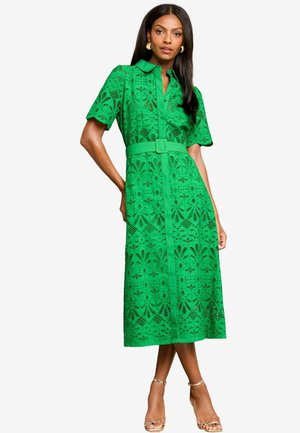 Lipsy BRODERIE BELTED MIDI - REGULAR FIT - Ingruha - green