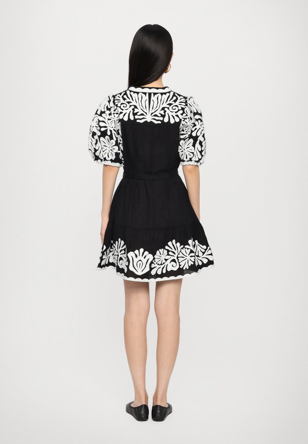 AGATHE APPLIQUE PUFF MINI DRESS - Shirt dress2