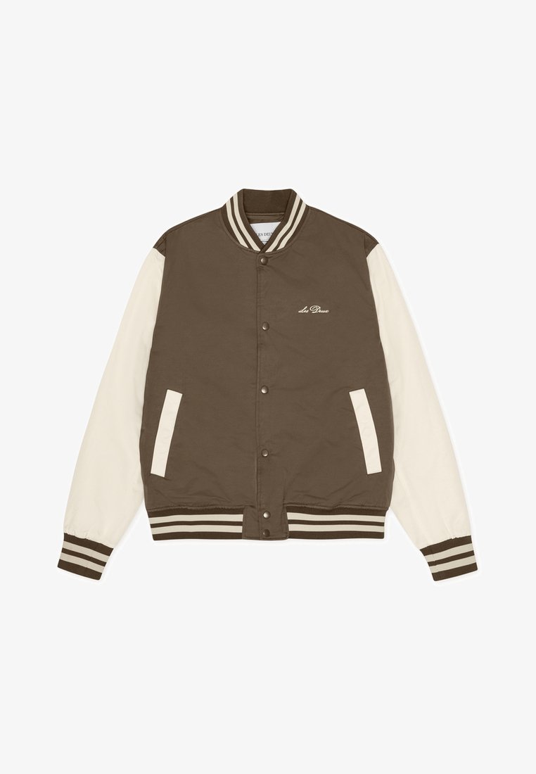 Jacker Turkish Les Deux VARSITY - Bomber Jacket - turkish coffee brown/dark brown ...