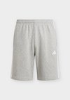 ESSENTIALS 3 STRIPES SHORTS - Kurze Sporthose - medium grey heather/white
