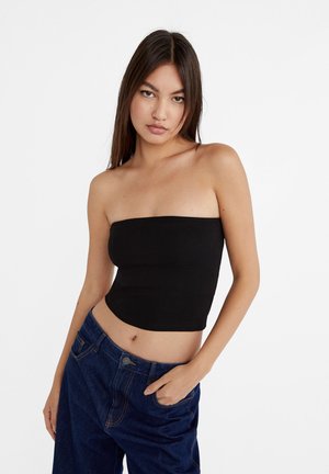 Stradivarius BANDEAU - Débardeur - black