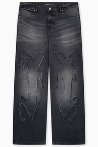 AVES UNISEX - Jean droit - black